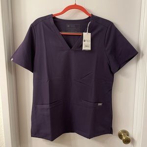 FIGS Purple Shadow Casma Medium Scrub Shirt